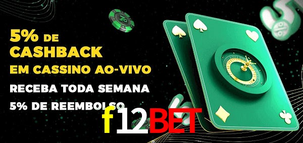 Promoções do cassino ao Vivo f12bet